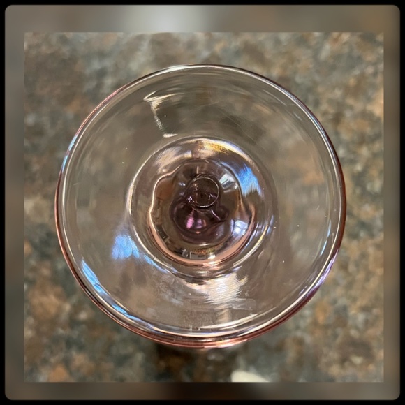 Libbey-Vintage ‘Premier’ Pink Rose Blush Wine Glasses - Picture 4 of 4